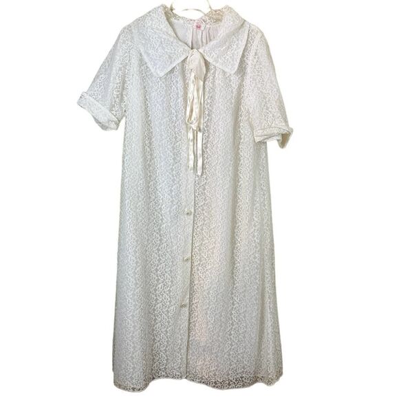 Vintage1950´s Albert & Albert White Lace Peignoir...